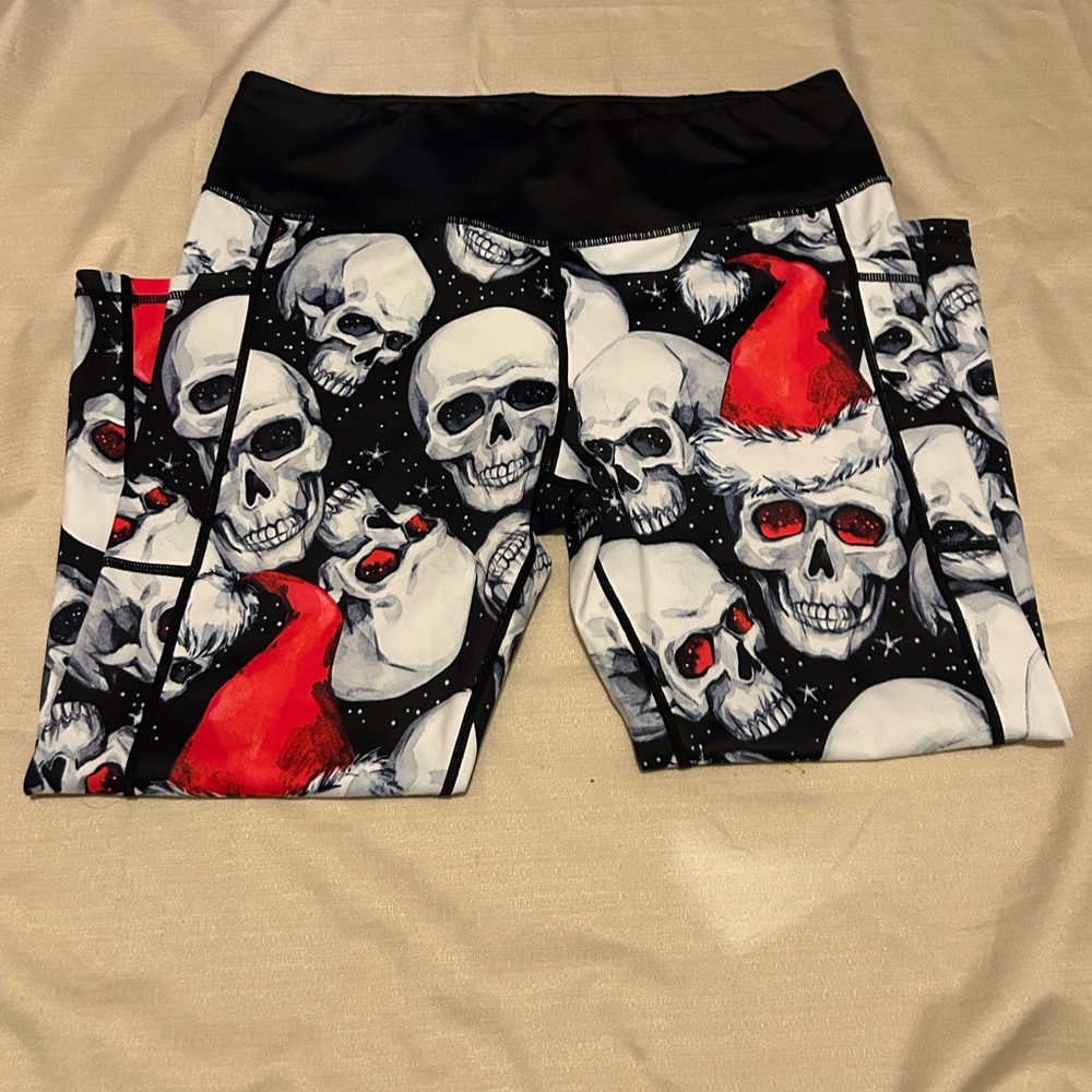 Constantly Varied Gear Santa Skull Capri Leggings